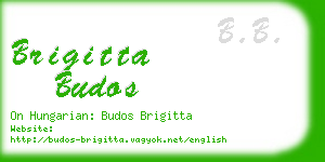 brigitta budos business card